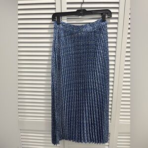 Vici Blue and White Maxi Skirt